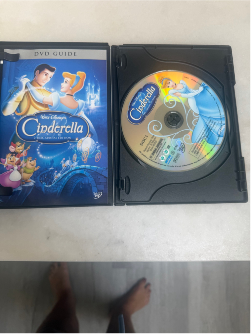 Disney Cinderella Platinum Edition 2-Disc Special Edition DVD Blue Gold - Picture 2 of 2
